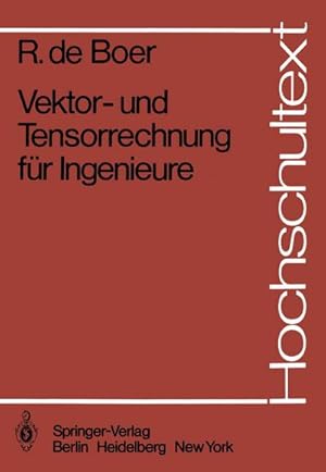 Seller image for Vektor- und Tensorrechnung fr Ingenieure for sale by BuchWeltWeit Ludwig Meier e.K.