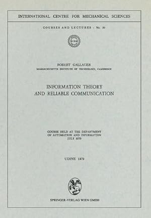 Seller image for Information Theory and Reliable Communication for sale by BuchWeltWeit Ludwig Meier e.K.