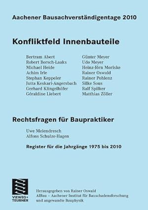 Seller image for Aachener Bausachverstndigentage 2010 for sale by BuchWeltWeit Ludwig Meier e.K.