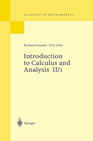 Imagen del vendedor de Introduction to Calculus and Analysis II/1 a la venta por BuchWeltWeit Ludwig Meier e.K.