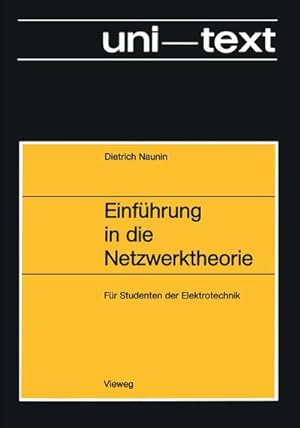 Bild des Verkufers fr Einfhrung in die Netzwerktheorie zum Verkauf von BuchWeltWeit Ludwig Meier e.K.