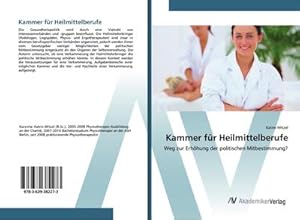 Immagine del venditore per Kammer fr Heilmittelberufe venduto da BuchWeltWeit Ludwig Meier e.K.