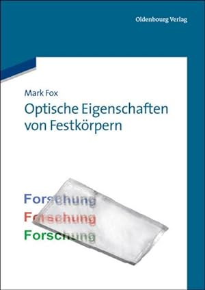 Imagen del vendedor de Optische Eigenschaften von Festkrpern a la venta por BuchWeltWeit Ludwig Meier e.K.