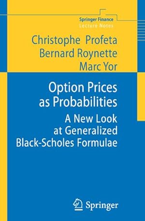 Imagen del vendedor de Option Prices as Probabilities a la venta por BuchWeltWeit Ludwig Meier e.K.