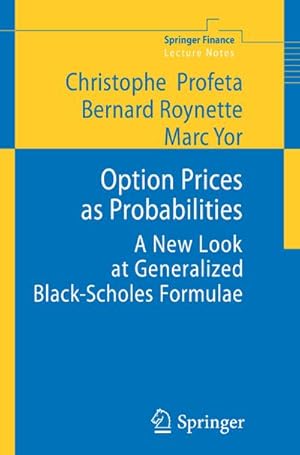 Image du vendeur pour Option Prices as Probabilities mis en vente par BuchWeltWeit Ludwig Meier e.K.