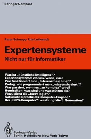Bild des Verk�ufers f�r Expertensysteme zum Verkauf von BuchWeltWeit Ludwig Meier e.K.