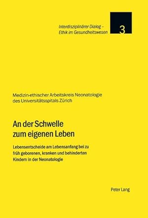 Immagine del venditore per An der Schwelle zum eigenen Leben venduto da BuchWeltWeit Ludwig Meier e.K.