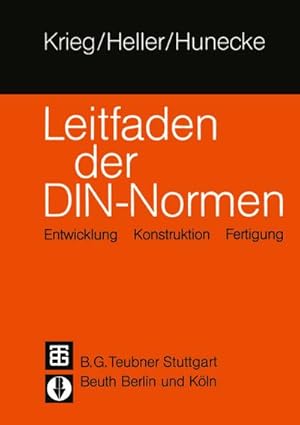 Immagine del venditore per Leitfaden der DIN  Normen venduto da BuchWeltWeit Ludwig Meier e.K.