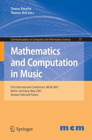 Imagen del vendedor de Mathematics and Computation in Music a la venta por BuchWeltWeit Ludwig Meier e.K.