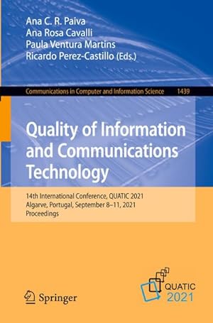 Immagine del venditore per Quality of Information and Communications Technology venduto da BuchWeltWeit Ludwig Meier e.K.