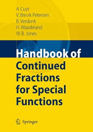 Seller image for Handbook of Continued Fractions for Special Functions for sale by BuchWeltWeit Ludwig Meier e.K.