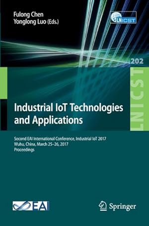 Imagen del vendedor de Industrial IoT Technologies and Applications a la venta por BuchWeltWeit Ludwig Meier e.K.