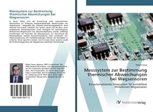 Seller image for Messsystem zur Bestimmung thermischer Abweichungen bei Wegsensoren for sale by BuchWeltWeit Ludwig Meier e.K.