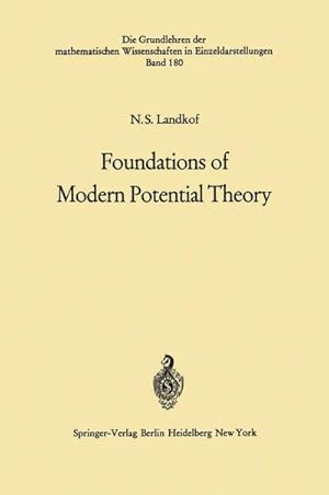 Seller image for Foundations of Modern Potential Theory for sale by BuchWeltWeit Ludwig Meier e.K.