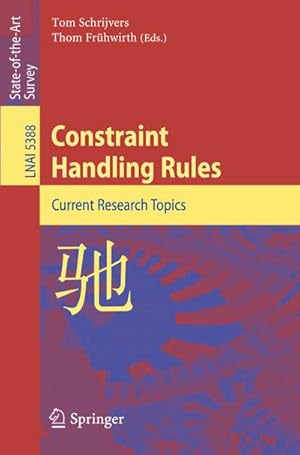 Immagine del venditore per Constraint Handling Rules venduto da BuchWeltWeit Ludwig Meier e.K.