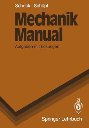 Bild des Verkufers fr Mechanik Manual zum Verkauf von BuchWeltWeit Ludwig Meier e.K.