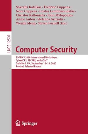 Immagine del venditore per Computer Security venduto da BuchWeltWeit Ludwig Meier e.K.