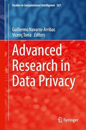 Immagine del venditore per Advanced Research in Data Privacy venduto da BuchWeltWeit Ludwig Meier e.K.
