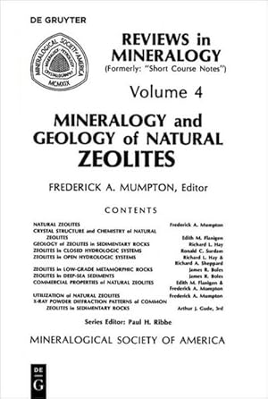 Immagine del venditore per Mineralogy and Geology of Natural Zeolites venduto da BuchWeltWeit Ludwig Meier e.K.