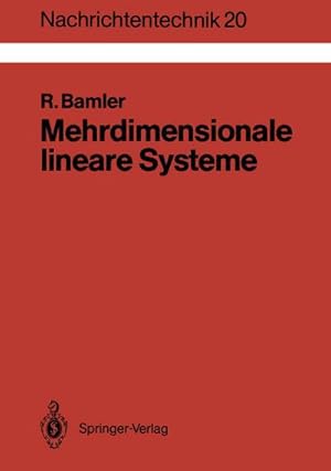 Immagine del venditore per Mehrdimensionale lineare Systeme venduto da BuchWeltWeit Ludwig Meier e.K.