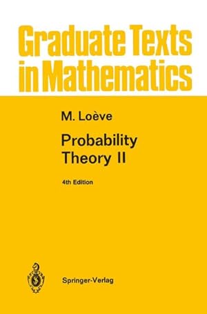 Image du vendeur pour Probability Theory II mis en vente par BuchWeltWeit Ludwig Meier e.K.