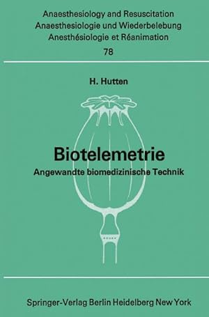 Bild des Verkufers fr Biotelemetrie zum Verkauf von BuchWeltWeit Ludwig Meier e.K.