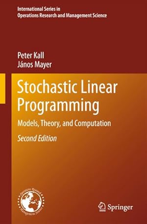 Imagen del vendedor de Stochastic Linear Programming a la venta por BuchWeltWeit Ludwig Meier e.K.