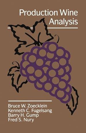 Immagine del venditore per Production Wine Analysis venduto da BuchWeltWeit Ludwig Meier e.K.