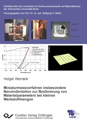 Seller image for Miniaturmessverfahren insbesondere Nanoindentation zur Bestimmung von Materialparametern bei kleinen Werkstoffmengen for sale by BuchWeltWeit Ludwig Meier e.K.