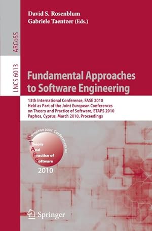 Bild des Verkufers fr Fundamental Approaches to Software Engineering zum Verkauf von BuchWeltWeit Ludwig Meier e.K.