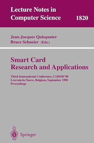 Seller image for Smart Card. Research and Applications for sale by BuchWeltWeit Ludwig Meier e.K.