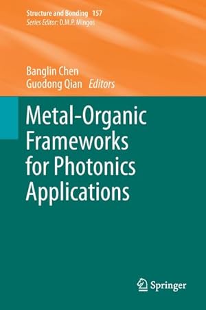 Imagen del vendedor de Metal-Organic Frameworks for Photonics Applications a la venta por BuchWeltWeit Ludwig Meier e.K.