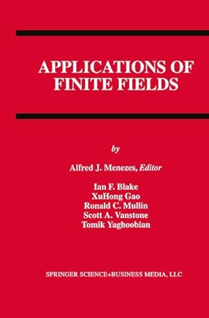 Seller image for Applications of Finite Fields for sale by BuchWeltWeit Ludwig Meier e.K.