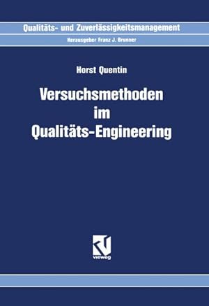 Seller image for Versuchsmethoden im Qualitts-Engineering for sale by BuchWeltWeit Ludwig Meier e.K.