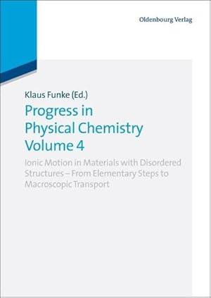 Seller image for Progress in Physical Chemistry Volume 4 for sale by BuchWeltWeit Ludwig Meier e.K.