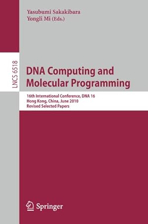 Imagen del vendedor de DNA Computing and Molecular Programming a la venta por BuchWeltWeit Ludwig Meier e.K.