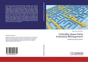 Bild des Verkufers fr Criticality Spare Parts Inventory Management zum Verkauf von BuchWeltWeit Ludwig Meier e.K.