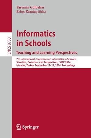 Imagen del vendedor de Informatics in SchoolsTeaching and Learning Perspectives a la venta por BuchWeltWeit Ludwig Meier e.K.