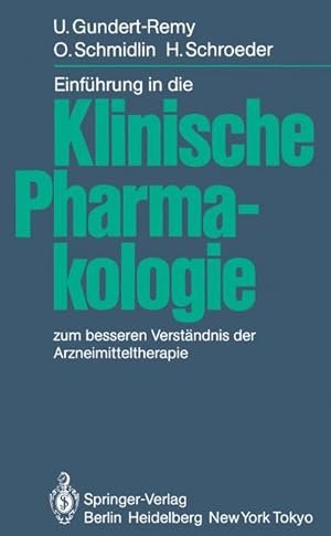 Seller image for Einfhrung in die Klinische Pharmakologie for sale by BuchWeltWeit Ludwig Meier e.K.