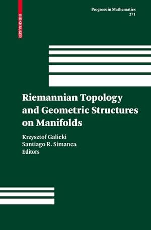 Immagine del venditore per Riemannian Topology and Geometric Structures on Manifolds venduto da BuchWeltWeit Ludwig Meier e.K.