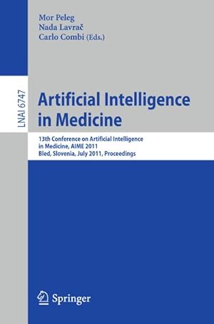 Bild des Verkufers fr Artificial Intelligence in Medicine zum Verkauf von BuchWeltWeit Ludwig Meier e.K.