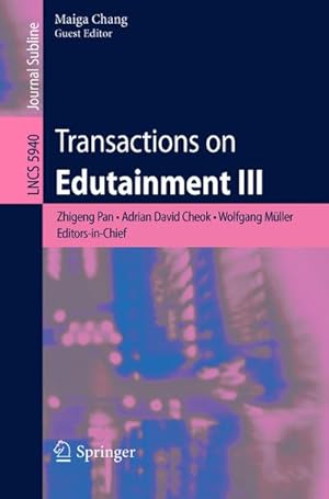 Seller image for Transactions on Edutainment III for sale by BuchWeltWeit Ludwig Meier e.K.