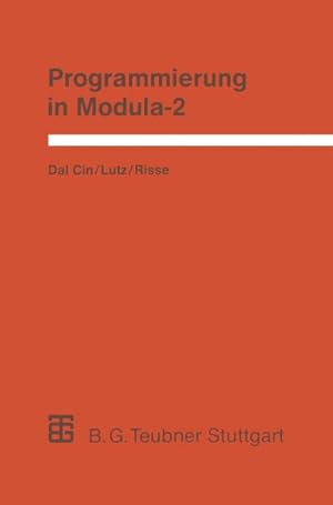 Imagen del vendedor de Programmierung in Modula-2 a la venta por BuchWeltWeit Ludwig Meier e.K.