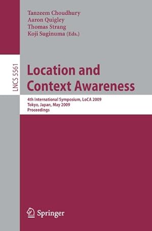 Immagine del venditore per Location and Context Awareness venduto da BuchWeltWeit Ludwig Meier e.K.