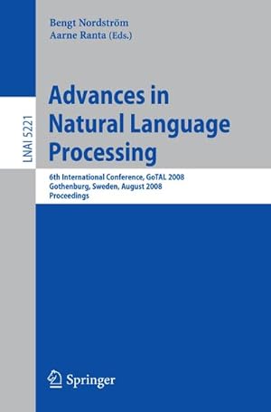 Bild des Verkufers fr Advances in Natural Language Processing zum Verkauf von BuchWeltWeit Ludwig Meier e.K.