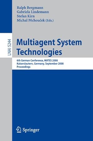 Image du vendeur pour Multiagent System Technologies mis en vente par BuchWeltWeit Ludwig Meier e.K.