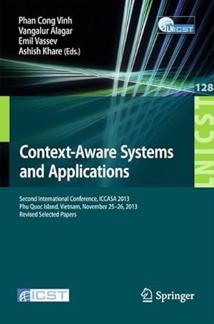 Seller image for Context-Aware Systems and Applications for sale by BuchWeltWeit Ludwig Meier e.K.