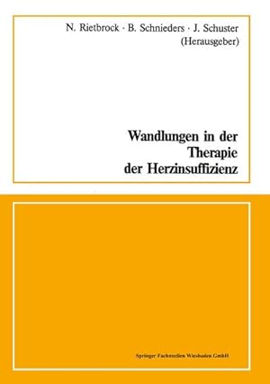 Immagine del venditore per Wandlungen in der Therapie der Herzinsuffizienz venduto da BuchWeltWeit Ludwig Meier e.K.