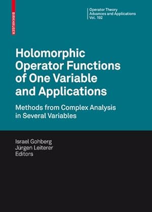 Seller image for Holomorphic Operator Functions of One Variable and Applications for sale by BuchWeltWeit Ludwig Meier e.K.