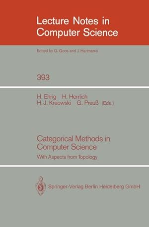 Bild des Verkufers fr Categorical Methods in Computer Science zum Verkauf von BuchWeltWeit Ludwig Meier e.K.
